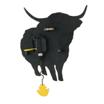Sunny Moo Highland Cow Wall Clock - Lizzy G's Fine Gifts