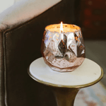 Sweet Grace Pink Mercury Glass Candle - Lizzy G's Fine Gifts