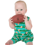 Tackles & Touchdowns Knit Romper - Lizzy G's Fine Gifts