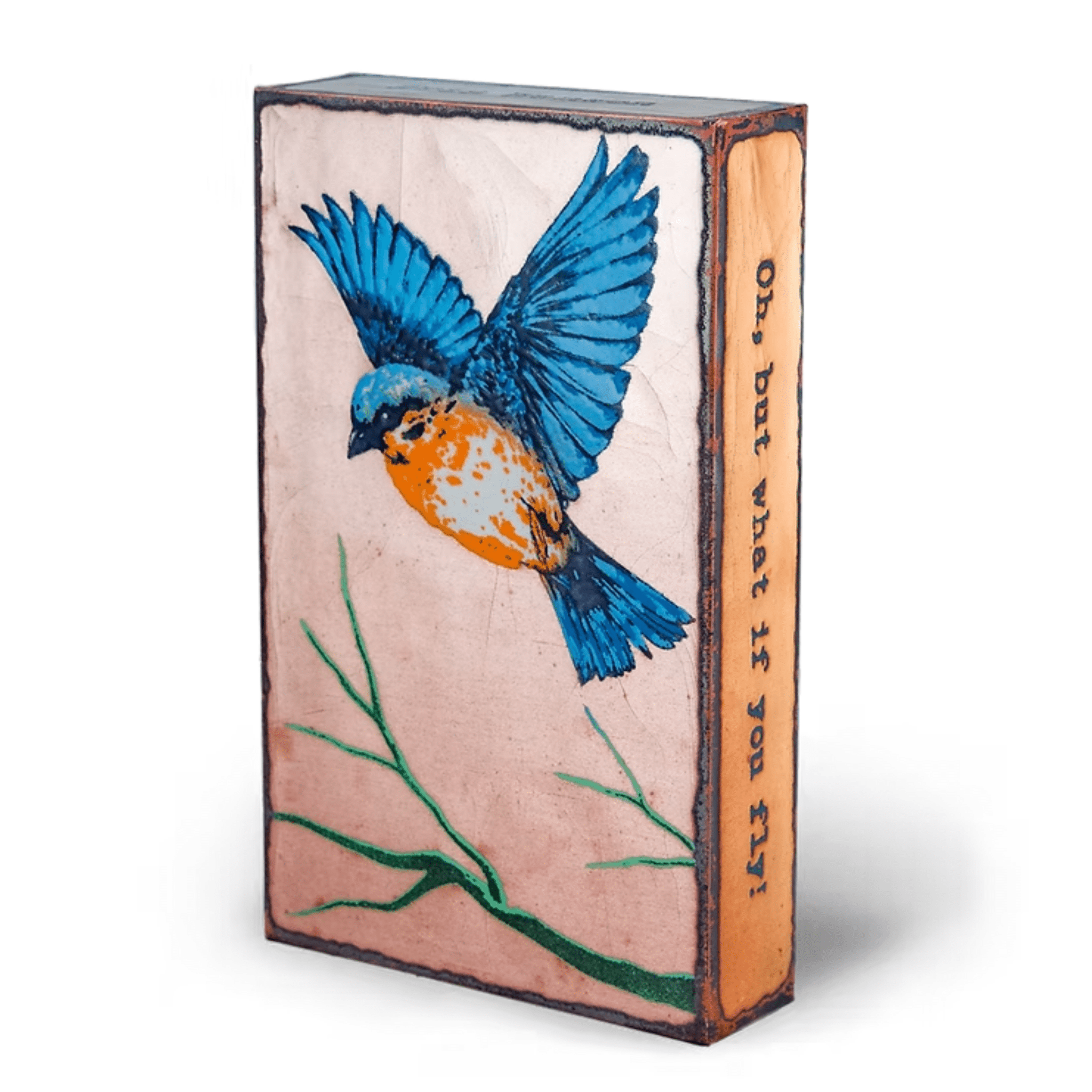 Take Off! - 164 - Copper Art Block - Lizzy G's Fine Gifts