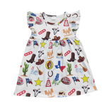 Texas Baby & Toddler Flutter Dress - Lizzy G's Fine Gifts