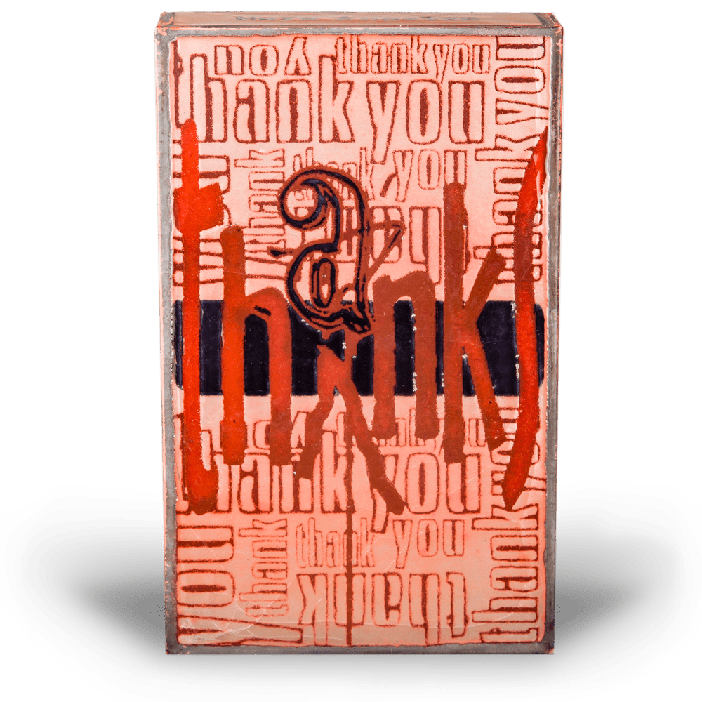 Thanks - 083 - Copper Art Block - Lizzy G's Fine Gifts