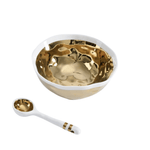 The Wavy Gold Bowl & Spoon Gift Set - Lizzy G's Fine Gifts