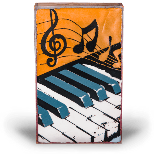 Tickled Ivory - 003 - Copper Art Block - Lizzy G's Fine Gifts