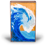 Tidal - 181 - Copper Art Block - Lizzy G's Fine Gifts
