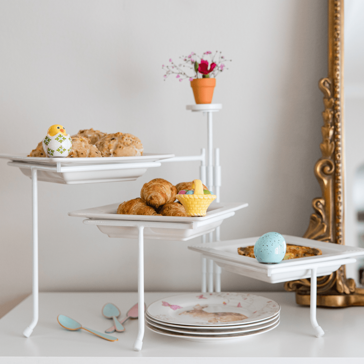 Triple Tier Serving Dish Stand - Lizzy G's Fine Gifts