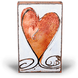 Turner Heart II - 131 - Copper Art Block - Lizzy G's Fine Gifts