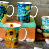 Van Gogh Classics Tea Mugs Set of 4 - Lizzy G's Fine Gifts