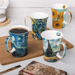 Van Gogh Classics Tea Mugs Set of 4 - Lizzy G's Fine Gifts