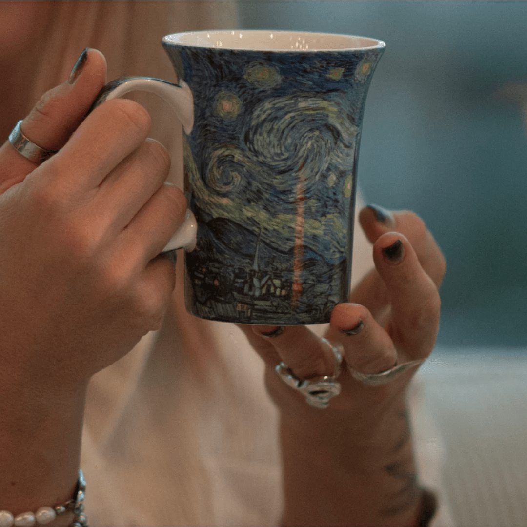 Van Gogh Classics Tea Mugs Set of 4 - Lizzy G's Fine Gifts