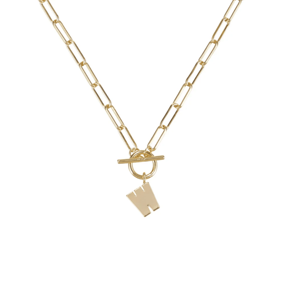 W Toggle Necklace - Lizzy G's Fine Gifts