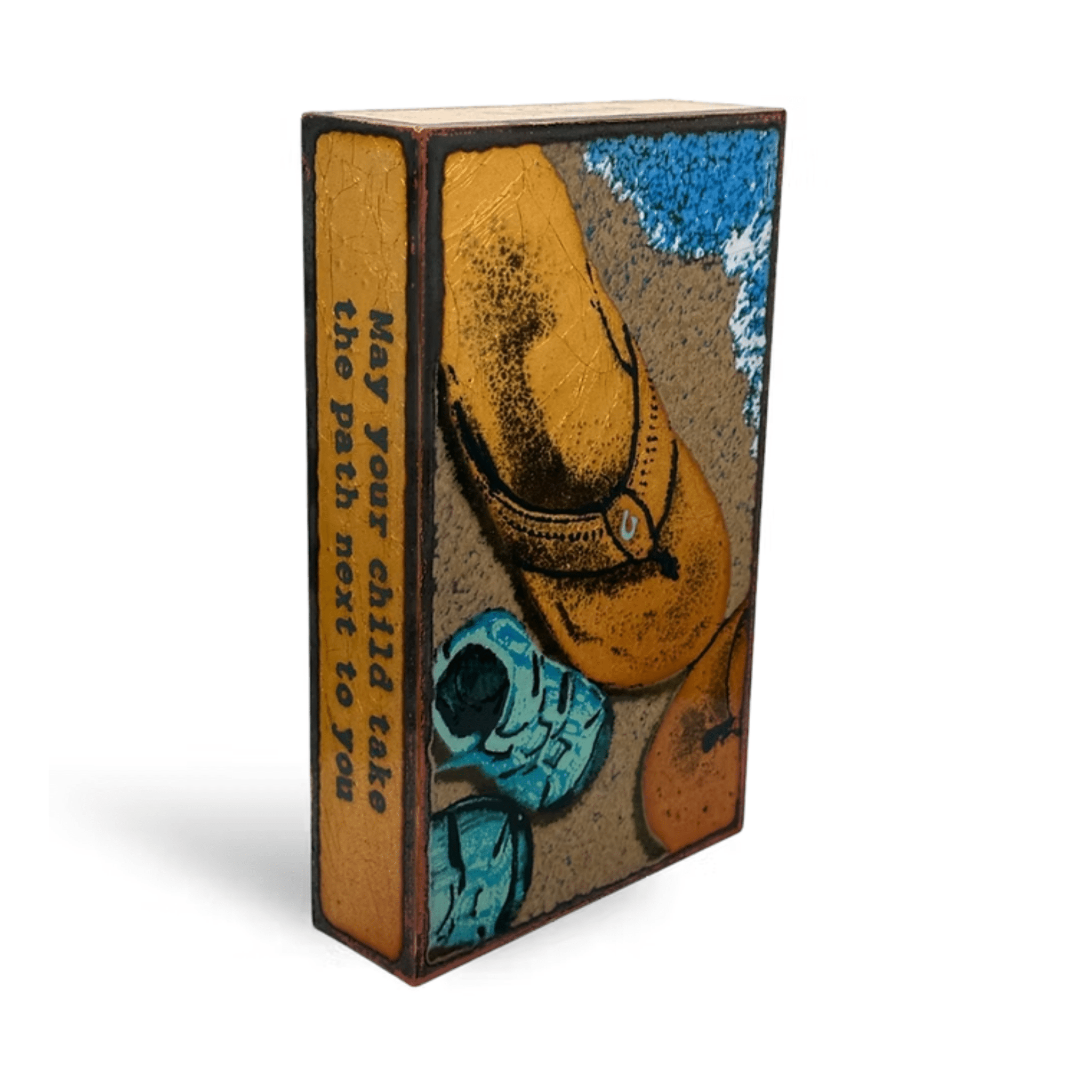 Walk with Me - 277 - Copper Art Block - Lizzy G's Fine Gifts