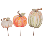 Water Color Pumpkin Metal Decor - Lizzy G's Fine Gifts