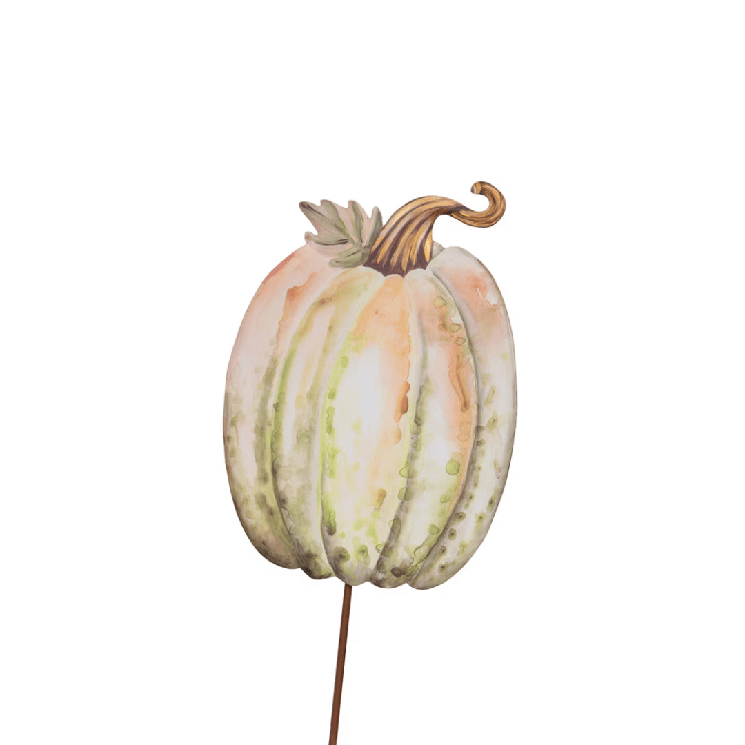 Water Color Pumpkin Metal Decor - Lizzy G's Fine Gifts