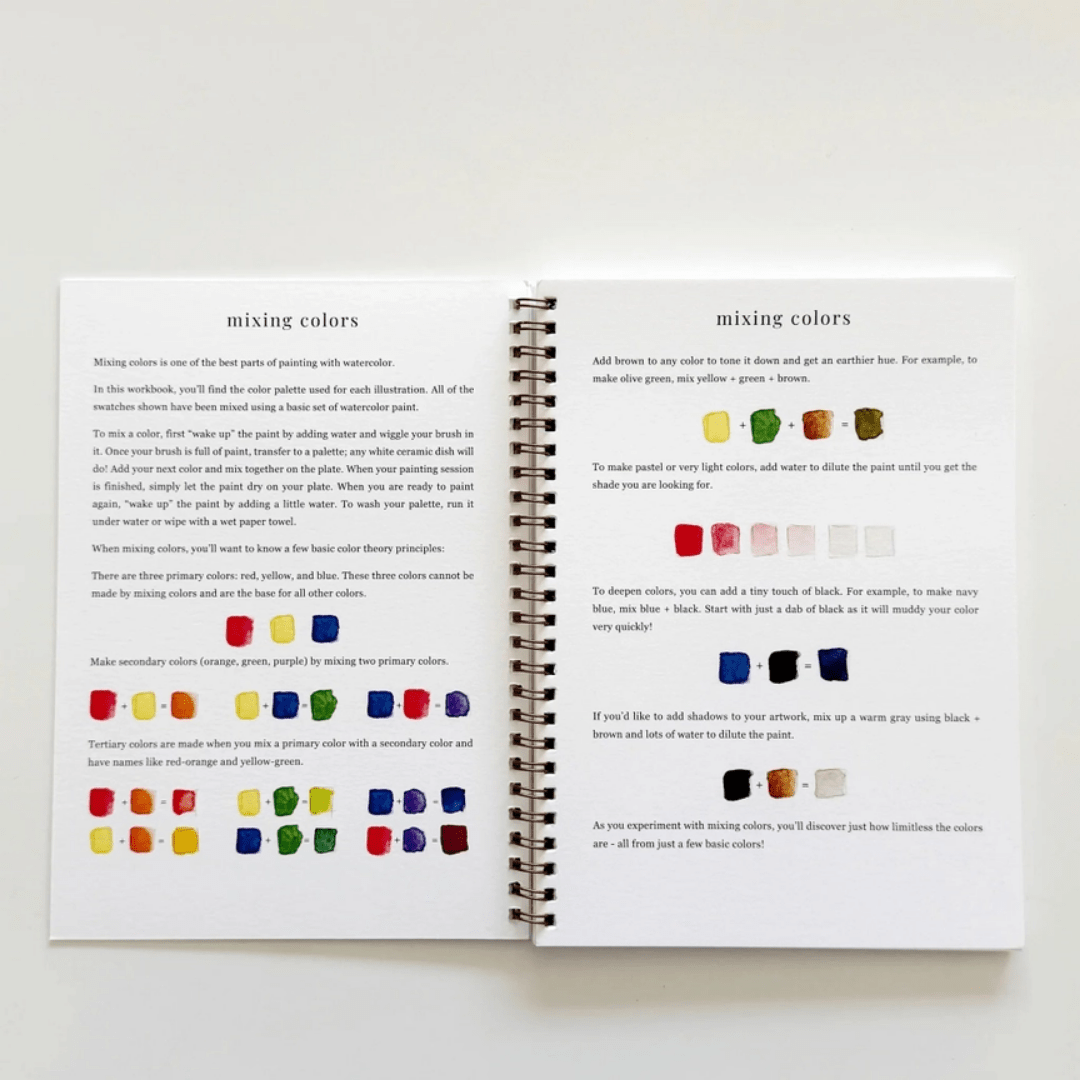 Watercolor Painting Workbook - Lizzy G's Fine Gifts