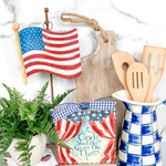 Waving Flag Charm - Lizzy G's Fine Gifts