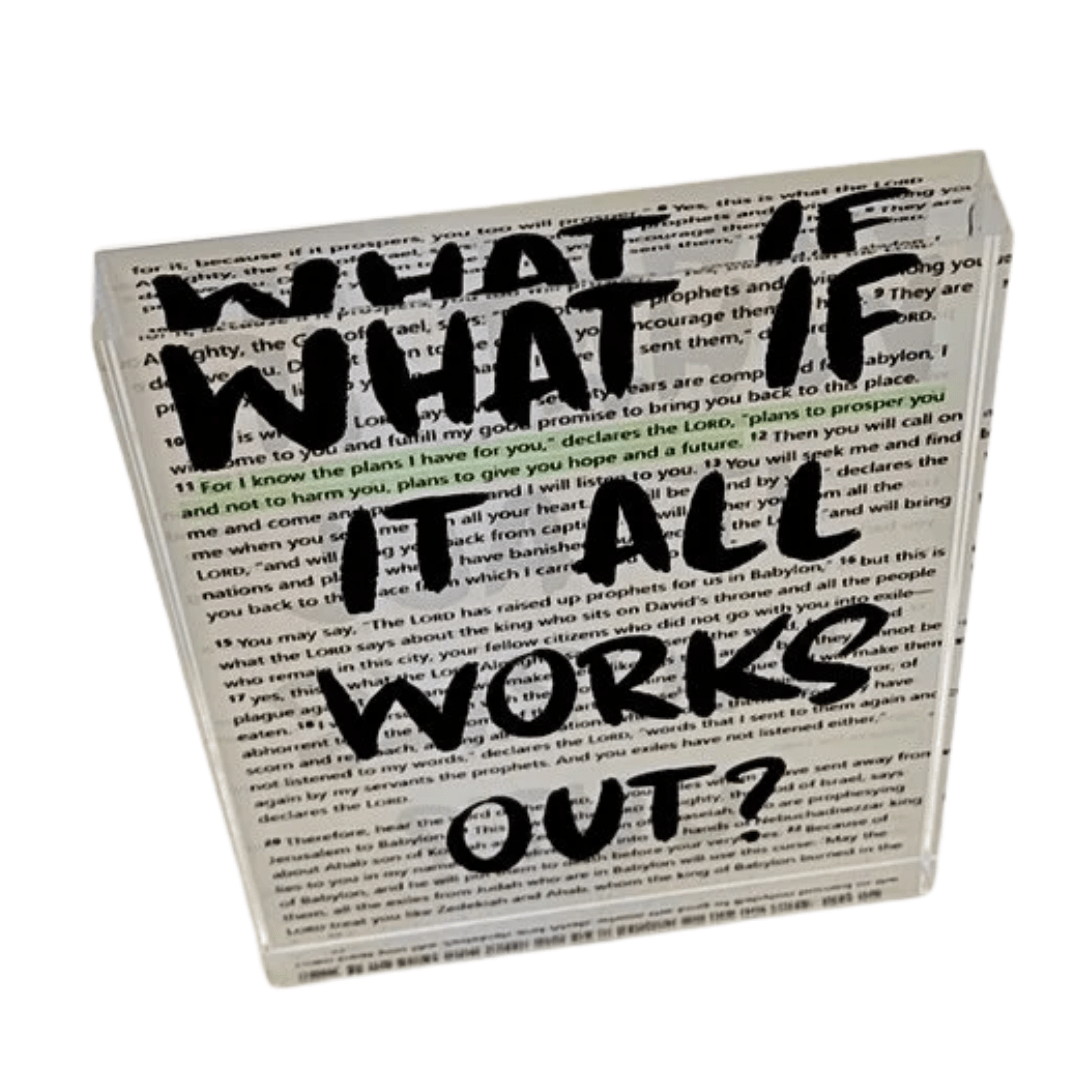 What if 3x4 Acrylic - Lizzy G's Fine Gifts