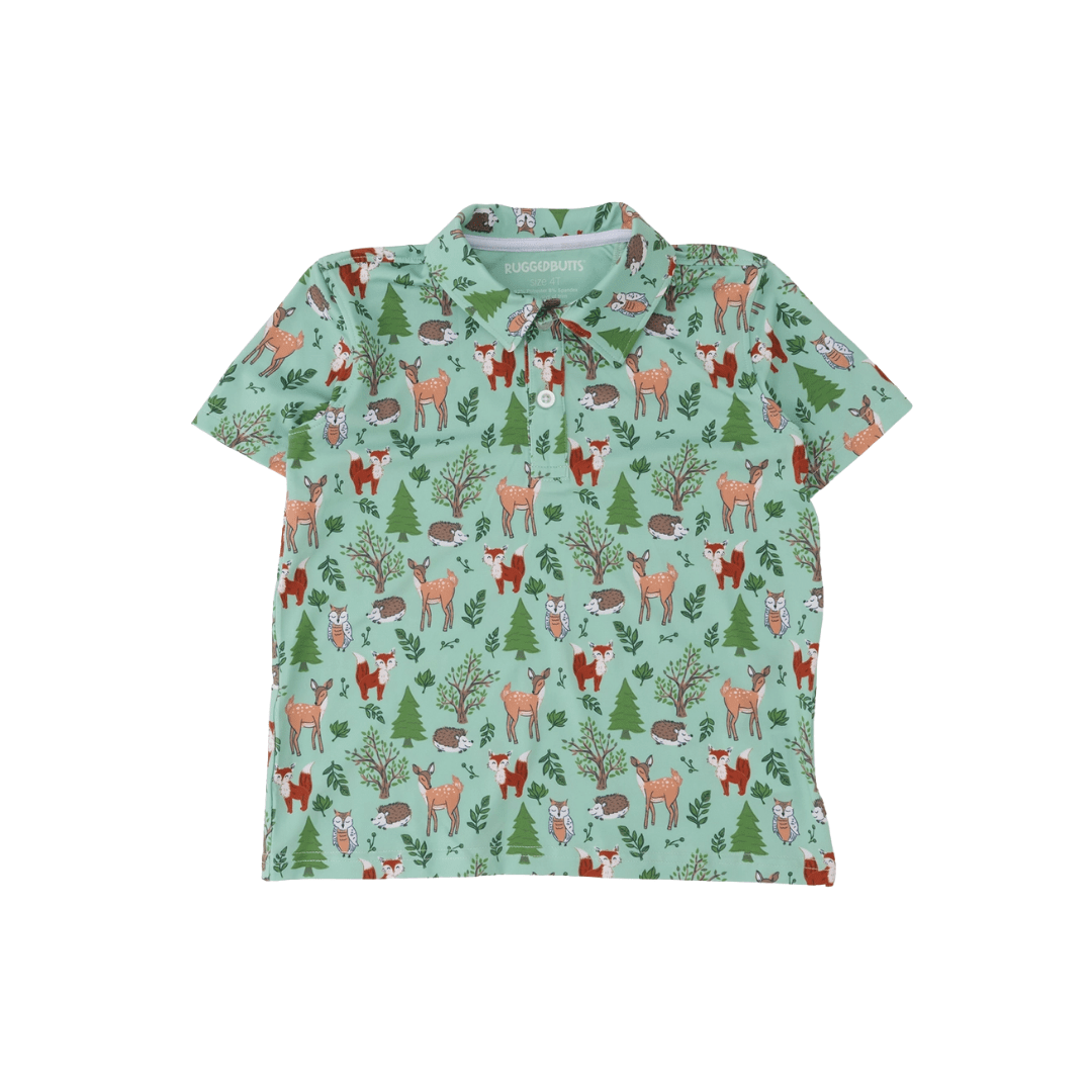 Woodland Friends Polo Shirt - Lizzy G's Fine Gifts